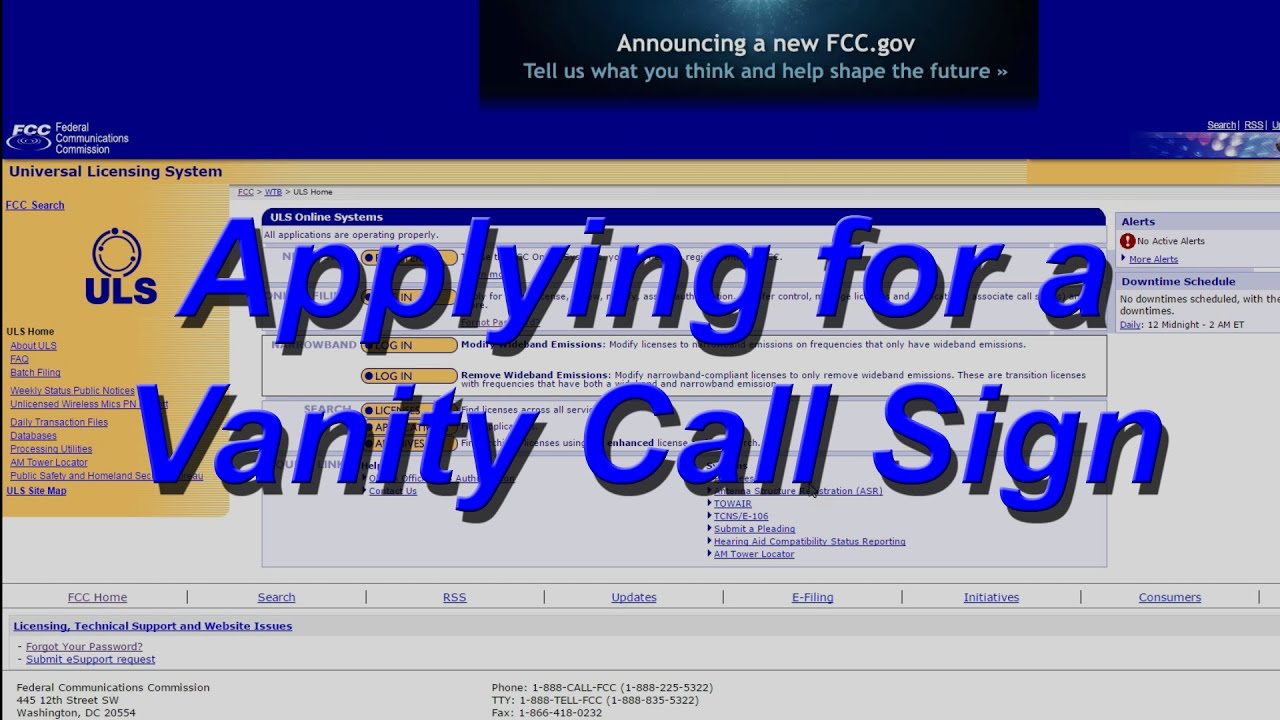 How to get a Vanity Call Sign in Ham Radio